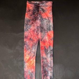 XS Fairy Paint Black/Red leggings by Blackmilk Clothing